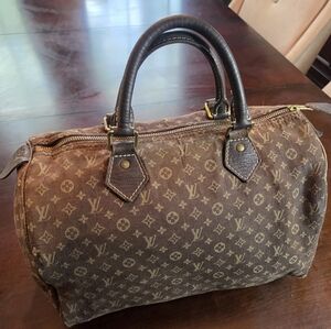 PRE-LOVED--Louis Vuitton Monogram Mini Lin Speedy 30 Vintage